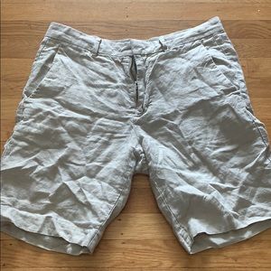 Men’s Theory linen shorts